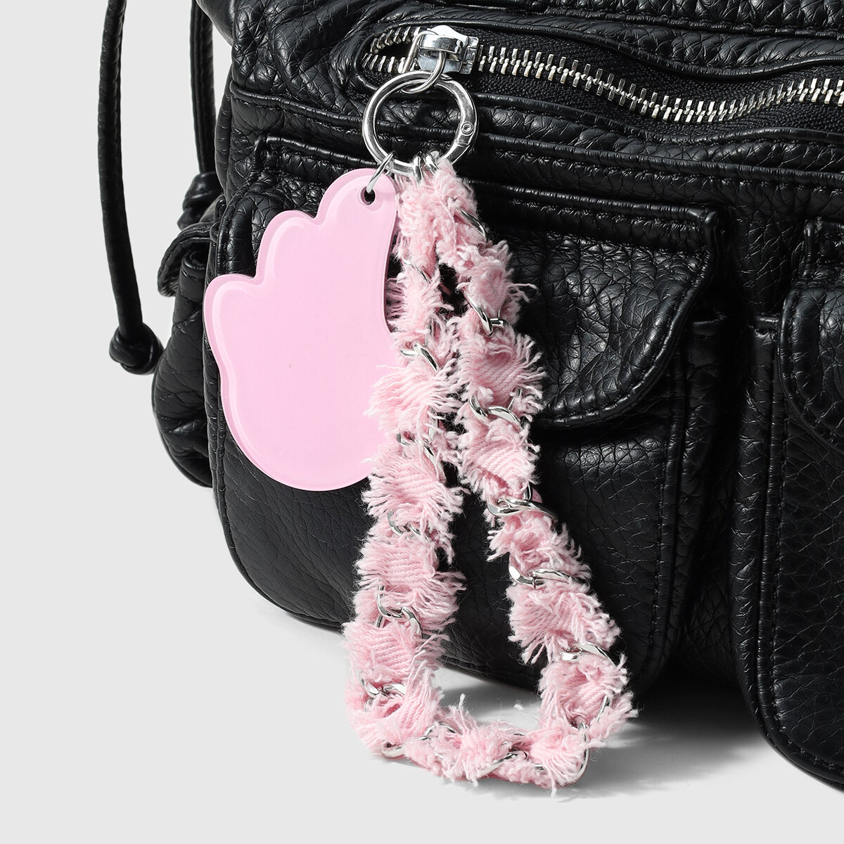 Pink Flower Heart Star Chain Acrylic Mirror Women's Phone Chain Picture6