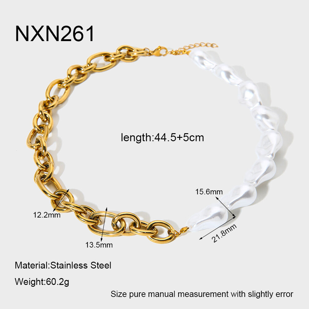 Luxurious Chain Stainless Steel Waterproof Anti - Tarnish Gold Color Women's Jewelry Sets