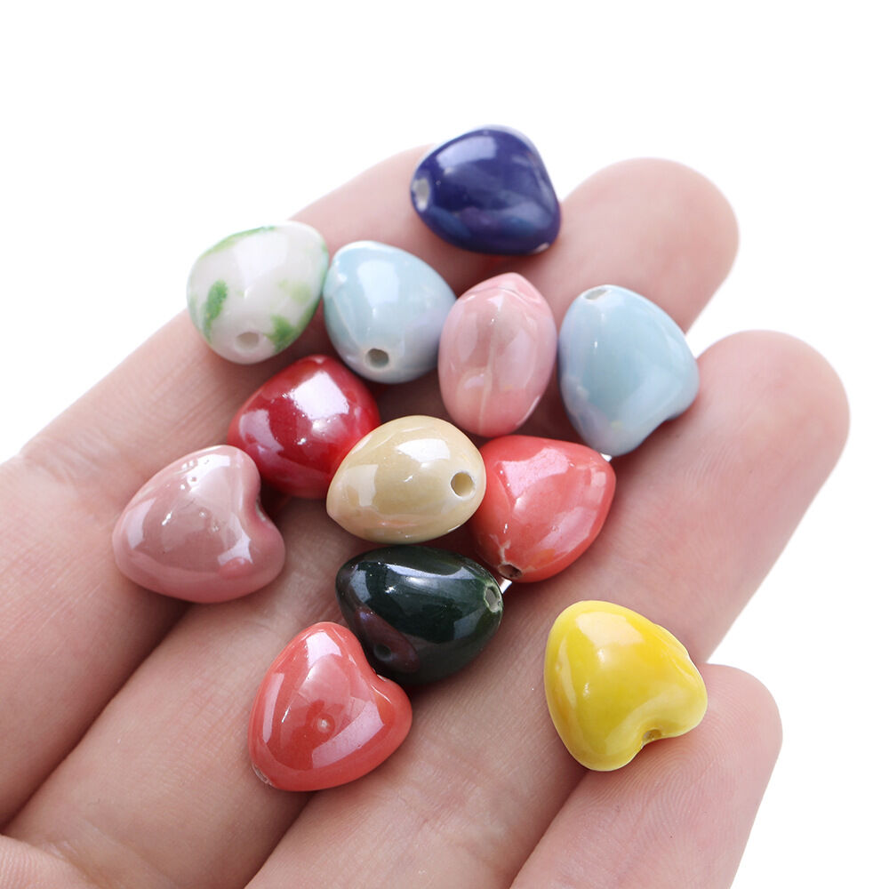 Splendidi gioielli fai da te con perline in ceramica a forma di cuore Immagine5