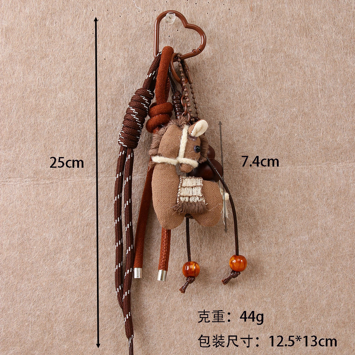 Simple Series Retro Pony Stoff-Taschenanhänger für Damen h5 Bild4