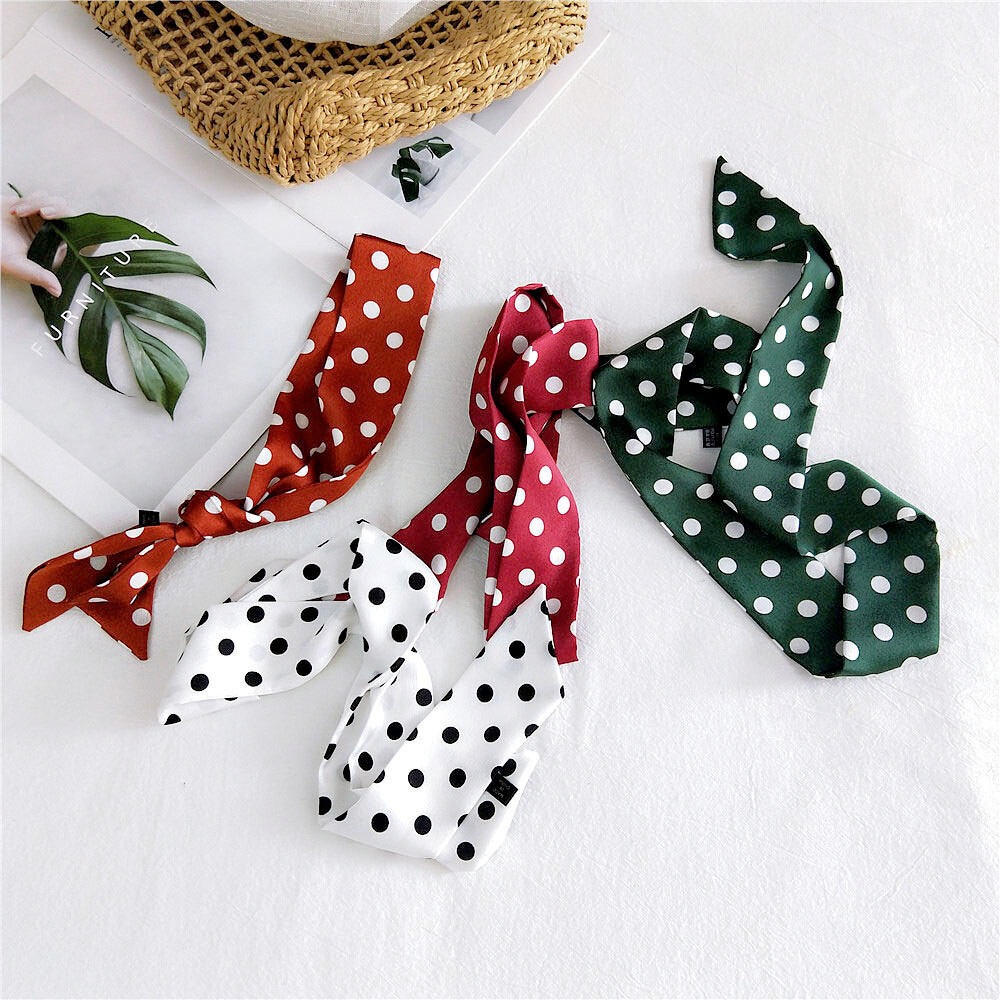 Fahsionable Colorful Polka Dots Polyester Women's Bandana h5 Picture3