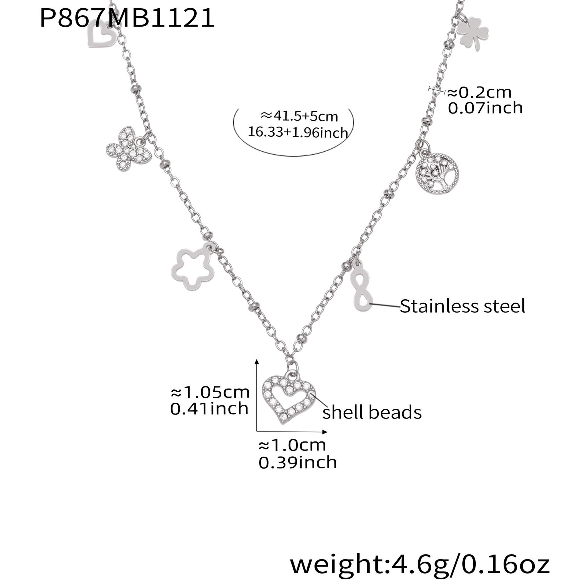 P867 - Steel Necklace 41+5Cm Picture3