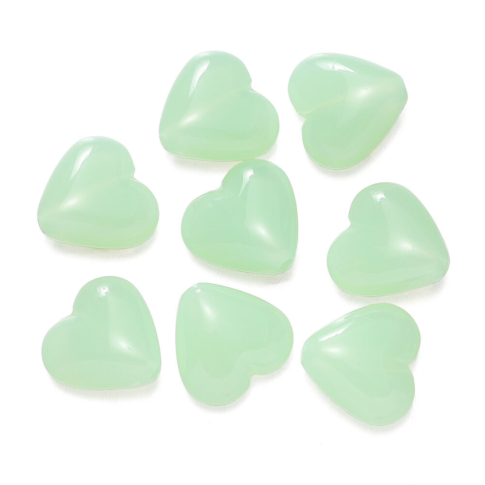 Perline acriliche fai da te a forma di cuore della serie Jelly Immagine3