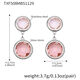 Txf508 - Pink Stone Steel Earrings Picture27