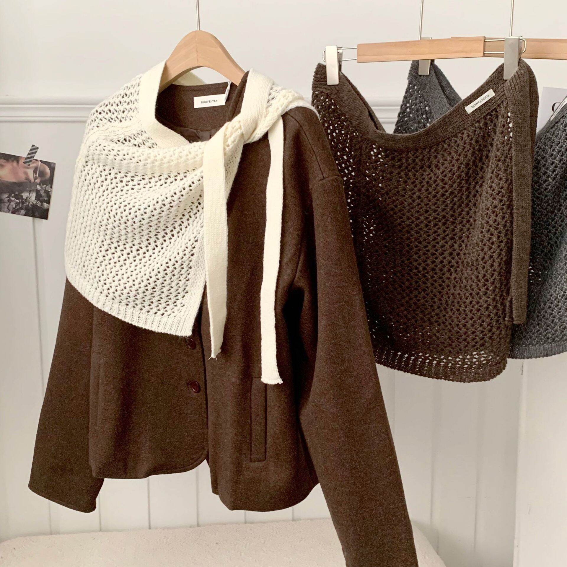1 Piece Knit Over-Skirt One-Piece Slip for Layering