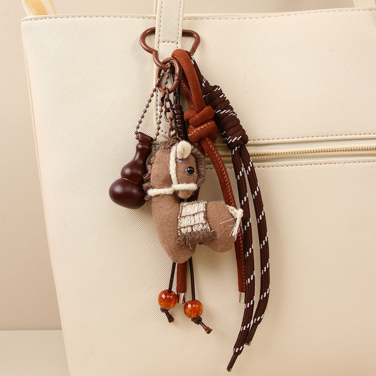Simple Series Retro Pony Stoff-Taschenanhänger für Damen Bild2