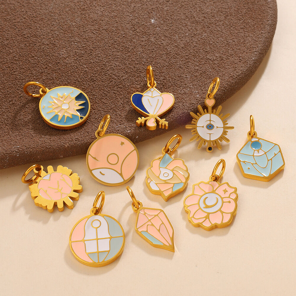 Geometric Figure Stainless Steel Gold Color Waterproof&Anti-tarnish Women's Pendants Picture3