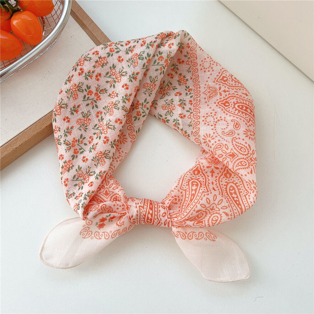 37 Cotton - Floral Cashew Frame Orange Picture37