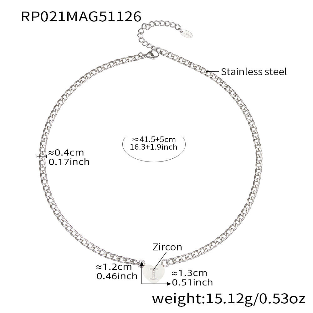 Rp021-I Letter Steel Necklace Picture21