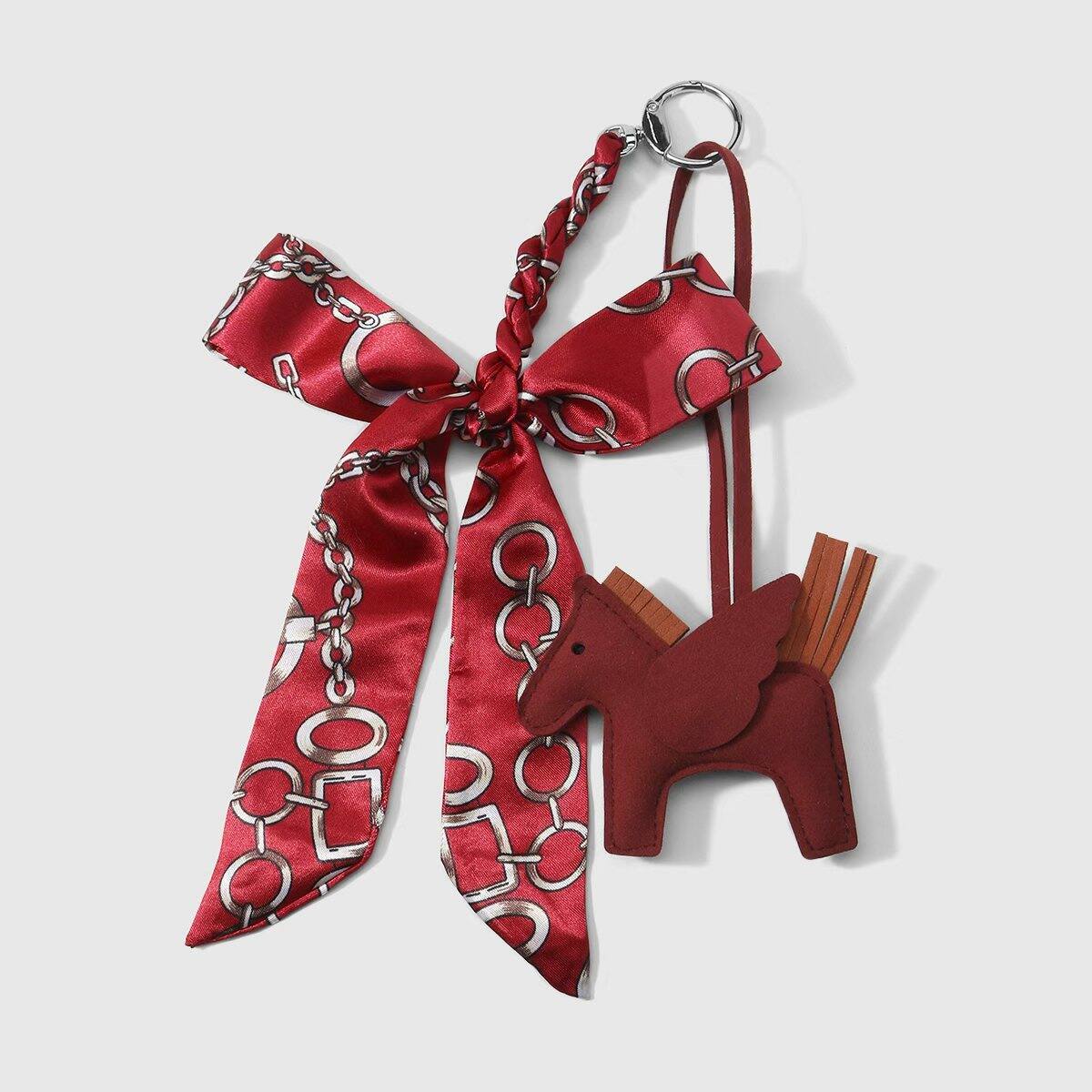 1 Piece Bow Knot Horse Wings Mixed Color Polyester Women's Bag Charms h5Picture5