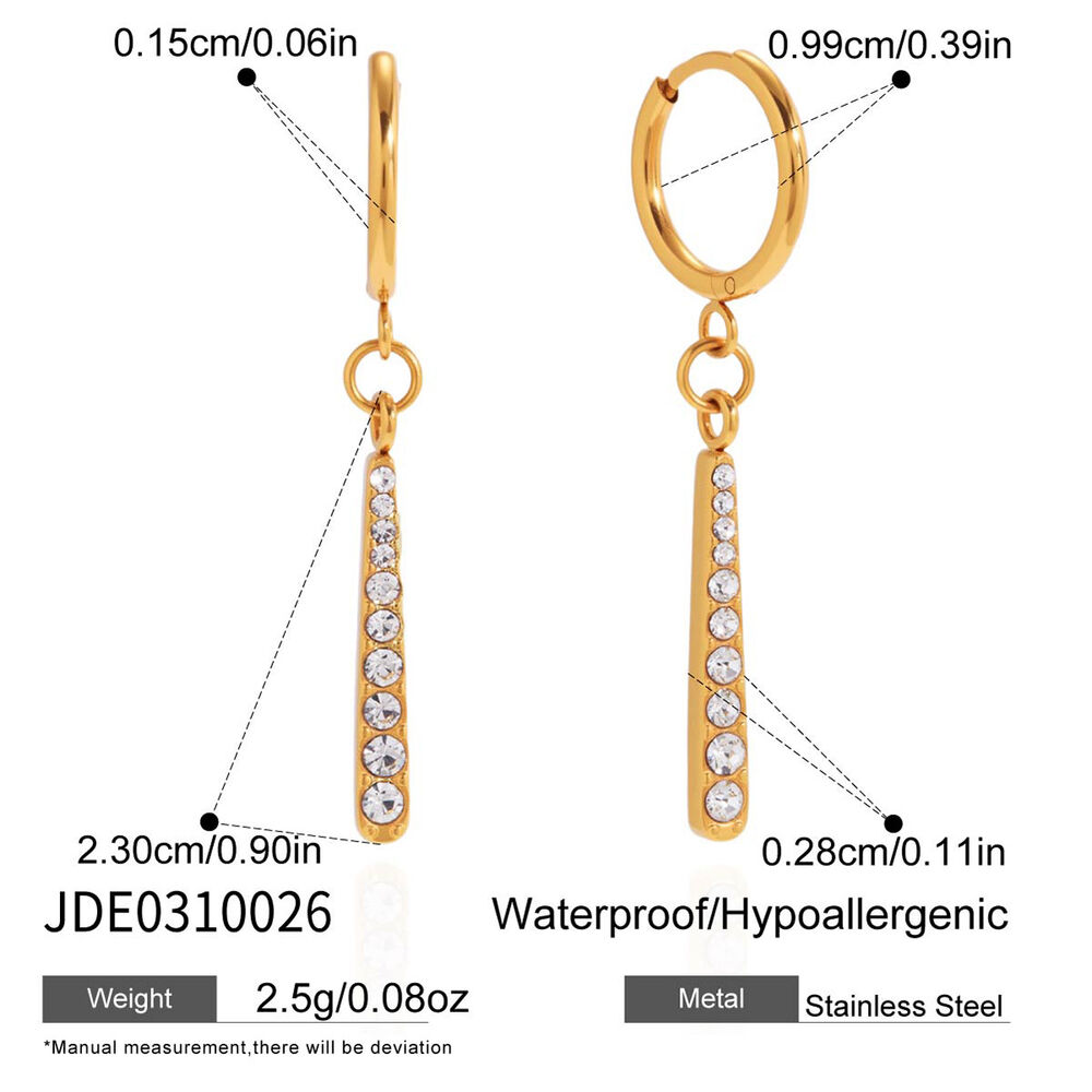 Lightweight Droplet Stainless Steel Waterproof&Anti-tarnish Gold Color Women's Pendant Necklaces Picture2