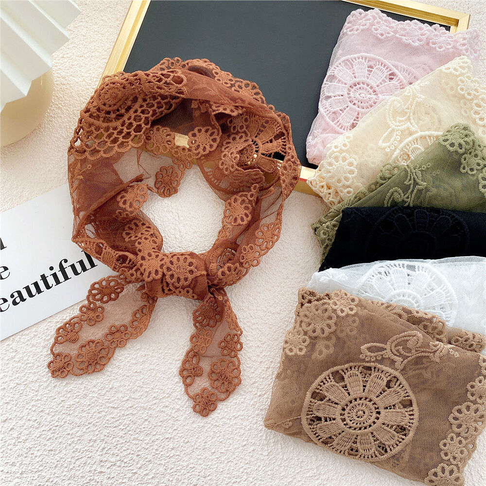 Elegant Lace Hollowed-out Polyester Women's Bandana h5 Picture2