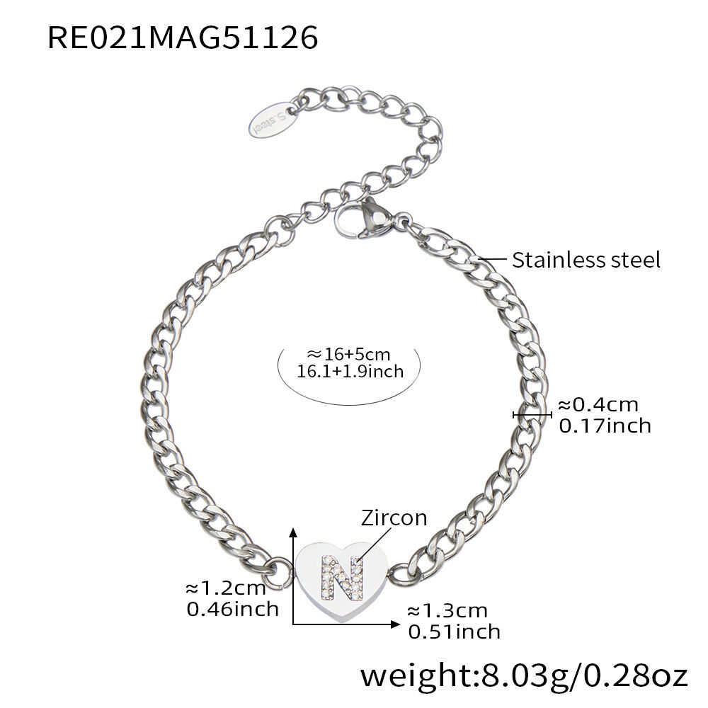 Re021-N Letter Steel Bracelet Picture39
