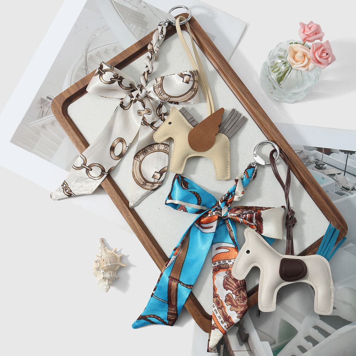 1 Piece Bow Knot Horse Wings Mixed Color Polyester Women's Bag Charms 2