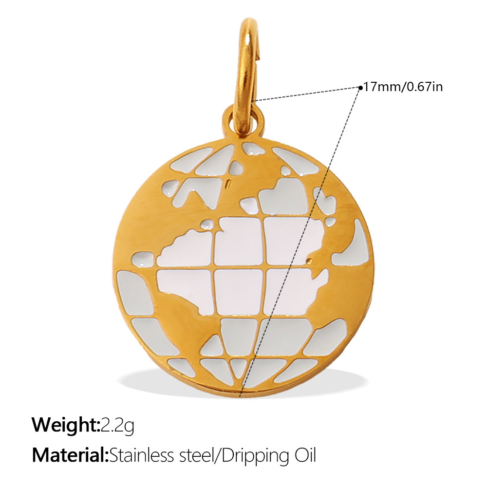 Geometric Figure Stainless Steel Gold Color Waterproof&Anti-Tarnish Women's Pendants Picture2