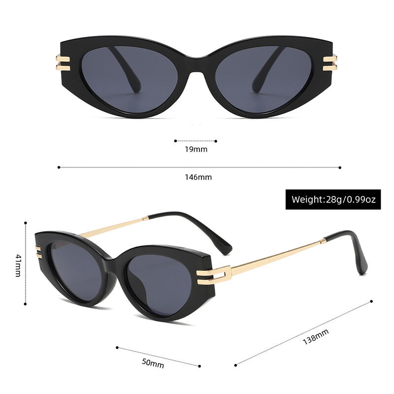 Simple Stylish Cat - eye Retro Women's Sunglasse h5 Picture3