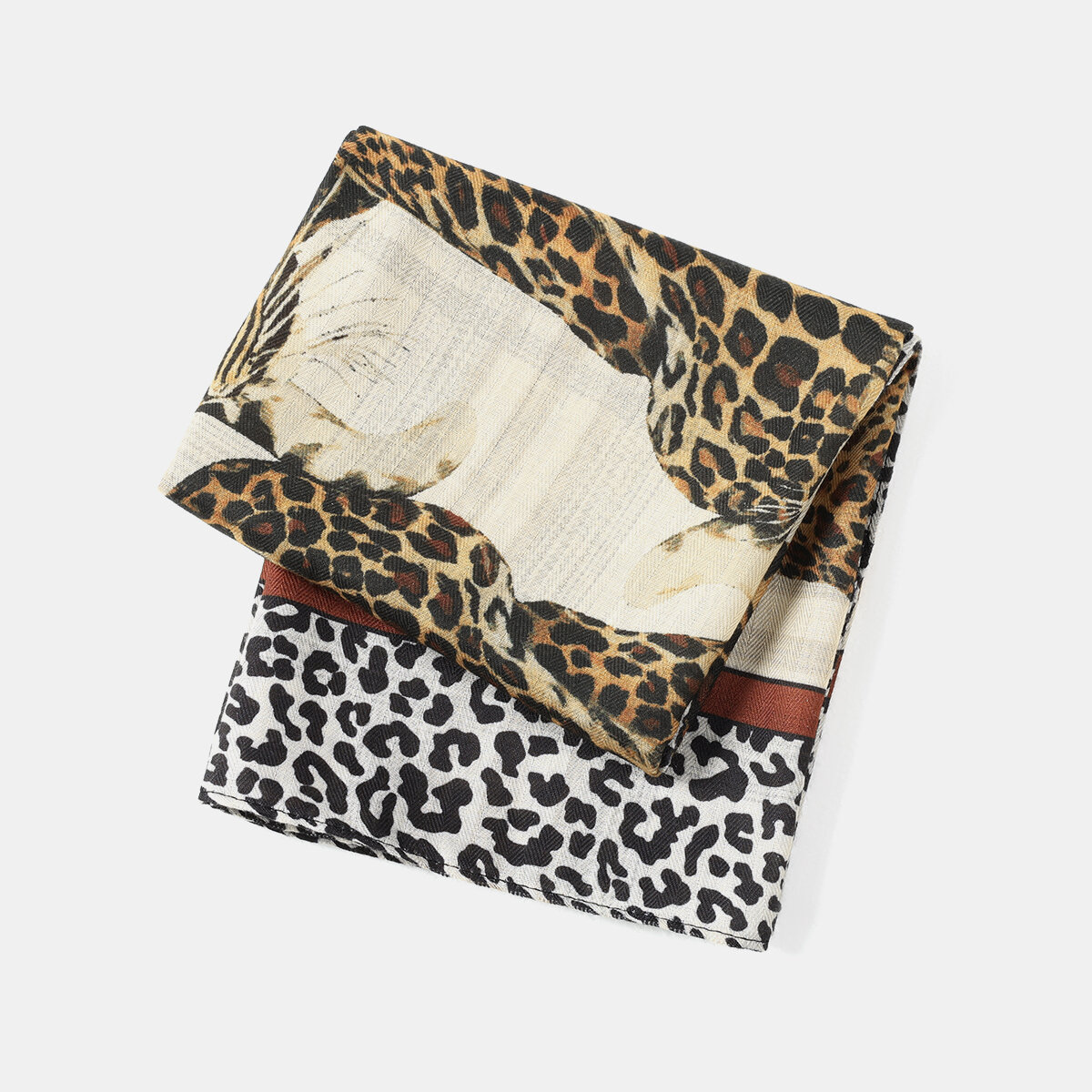 Retro Leopard Print Polyester Bandana h5Picture3