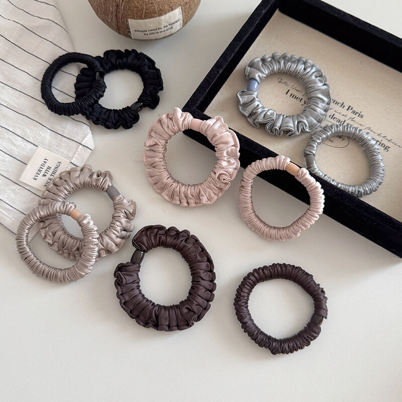 2-pieces Simple Solid Color Elastic Hair Ties h5 Picture3