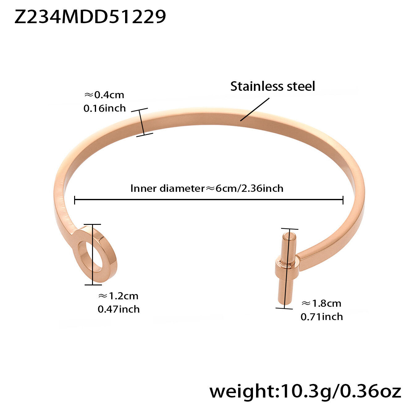 Z234 - Armband aus Roségold Bild21