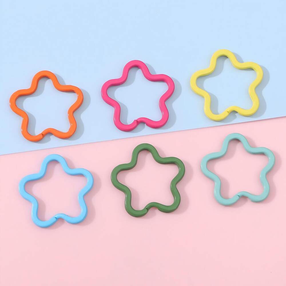 Sweet Flower DIY Alloy Women's Charms Keychain h5Picture3
