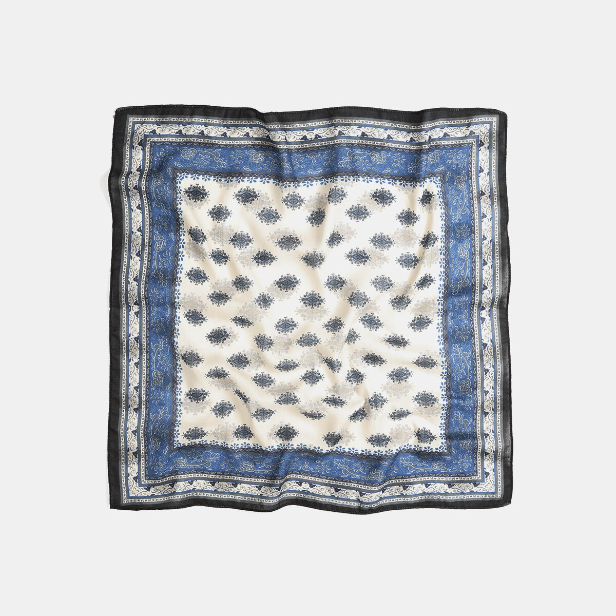 Retro Flower Polyester Bandana
