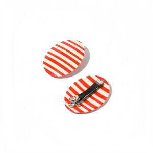 Fresh Oval Plaid Acetate Women's Hair Clips h5 Picture2