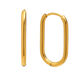 Long O-Shaped Hoop Earrings - Gold Picture2