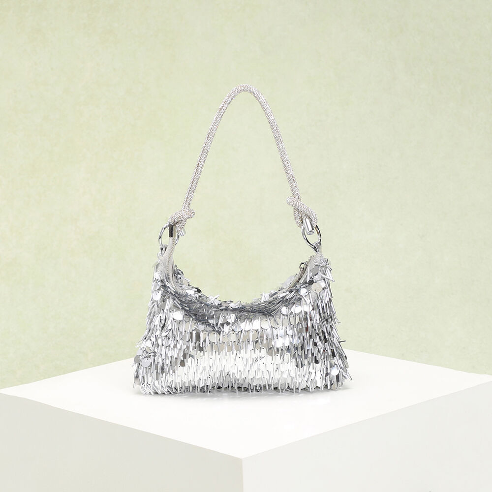 Luxurious Series Elegant Solid Color Sequins Beadwork Women's Handbags h5Picture2