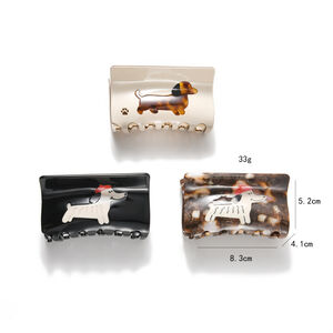 Cute Puppy Acetate Women's Hair Claws h5 Picture3