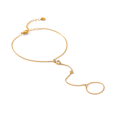 Set di collane color oro impermeabili in acciaio inossidabile a forma di Y