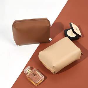 Gorgeous Solid Color Pvc Women's Makeup Bags h5 Picture3