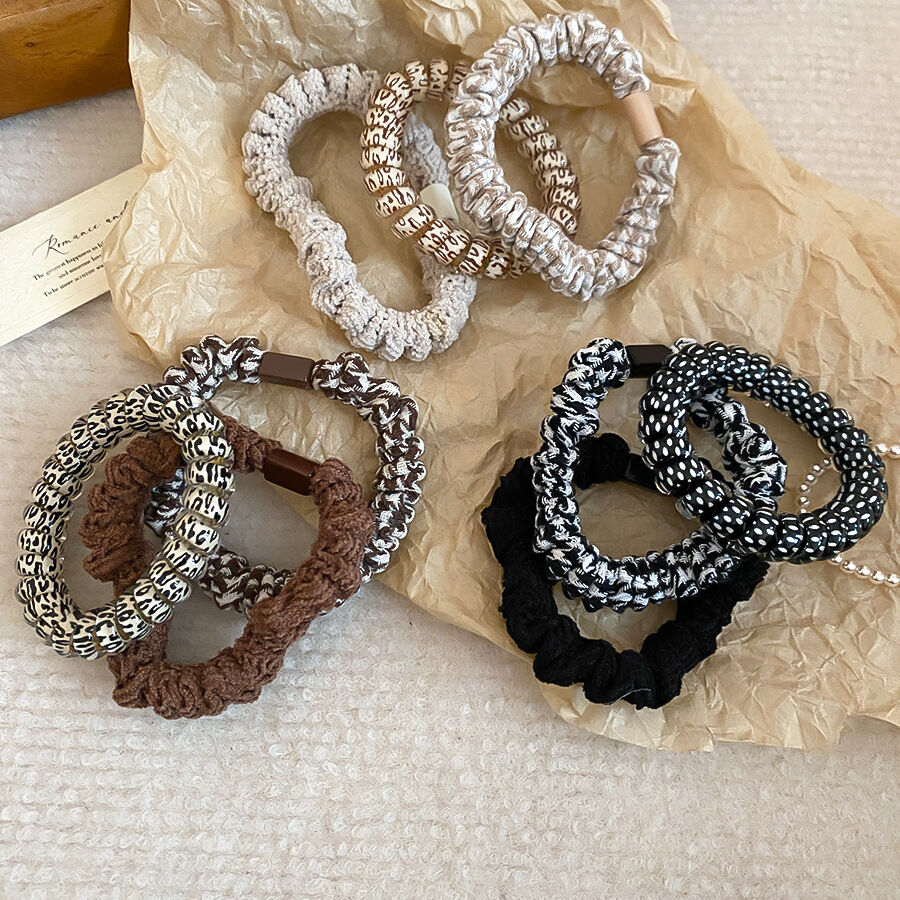3 piezas de cintas para el pelo de tela de colores mixtos 2