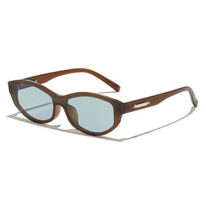 Simple Retro Cat - eye Shaped High Solid Color Women's Sunglasses h5