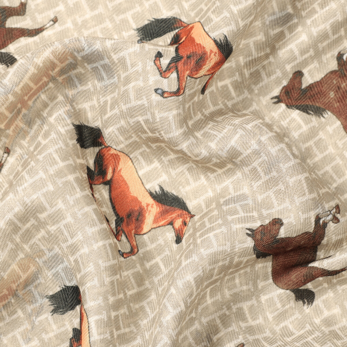 Retro Horse Pattern Polyester Bandana Picture5