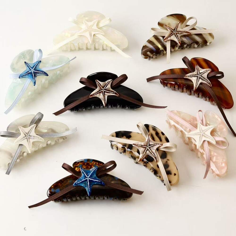 Simple Series Retro Star Acetate Women's Hair Claws Picture3