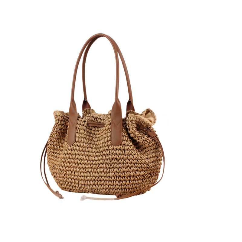 Vacation Woven Cotton Durable Women's Beach Bags h5 Picture6