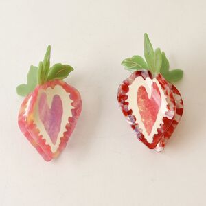 Romantic Series Sweet Fruit Oceanic Style Strawberry Acetate Women's Hair Claws h5 Picture3