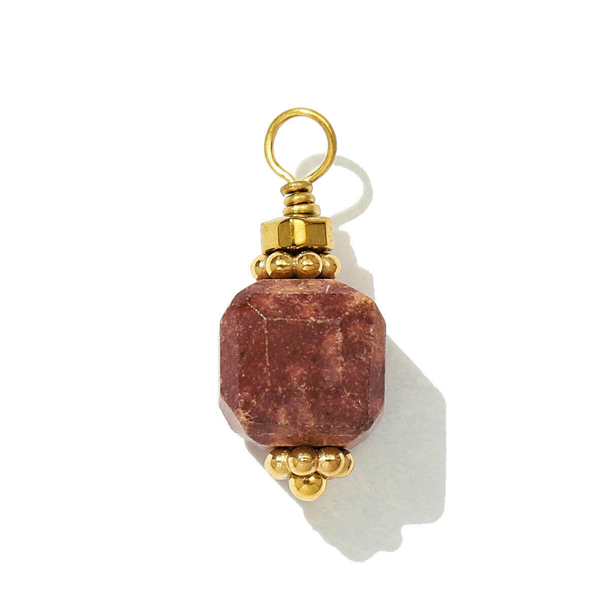 Classic Irregular Shape Natural Stones Gold Color Women's Pendants 