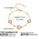Txe536 - Pink Glass Stone Bracelet 16.5+5Cm Picture18