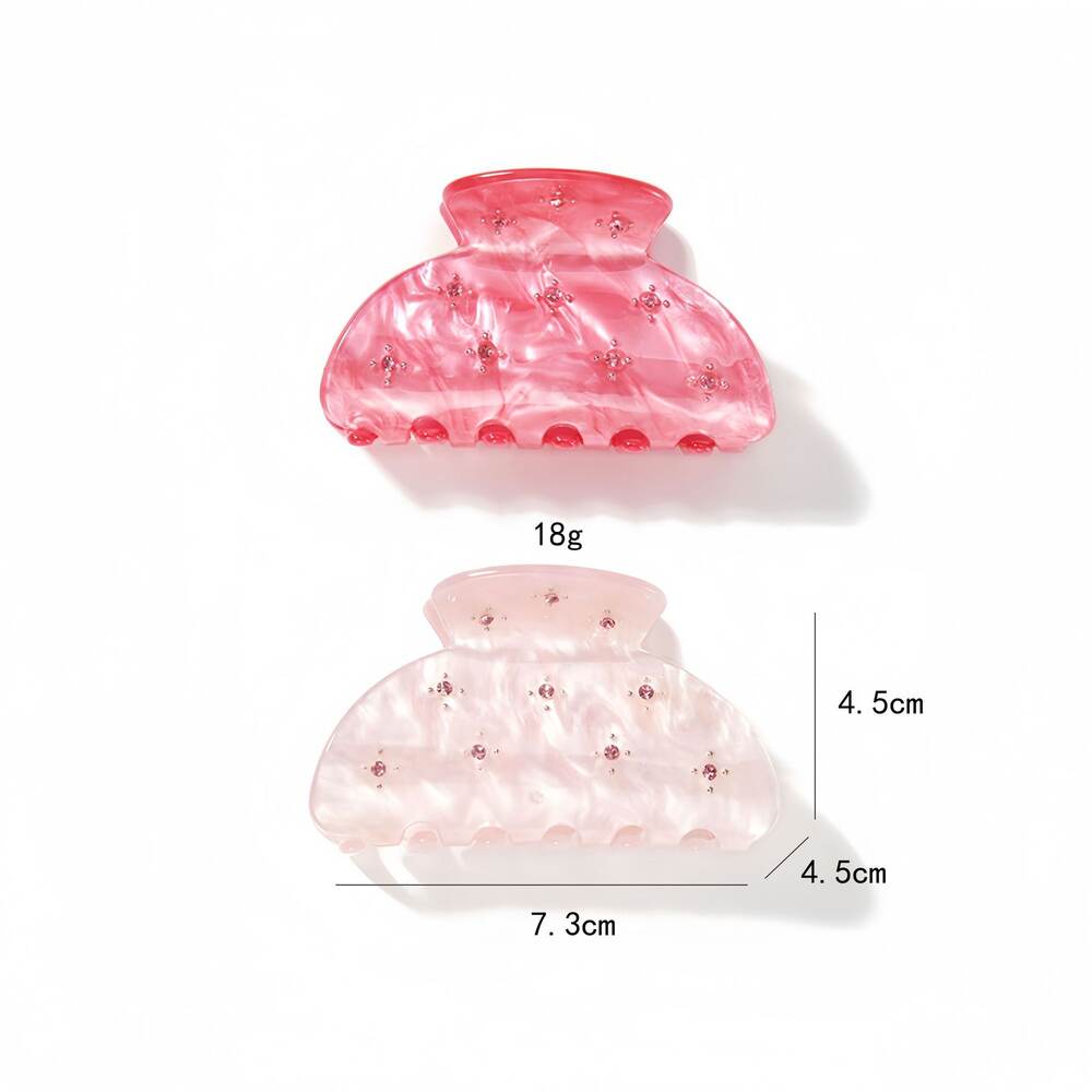 Luxurious Pink Star Acetate Women's Hair Claws Picture5