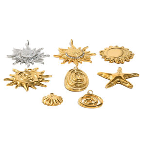 Sun Shape Stainless Steel Waterproof DIY Pendant h5 Picture4