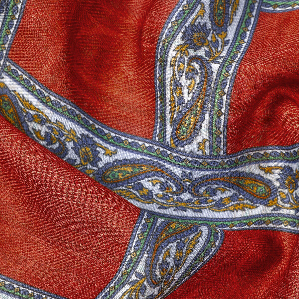 Retro Plaid Paisley Pattern Polyester Bandana Picture4