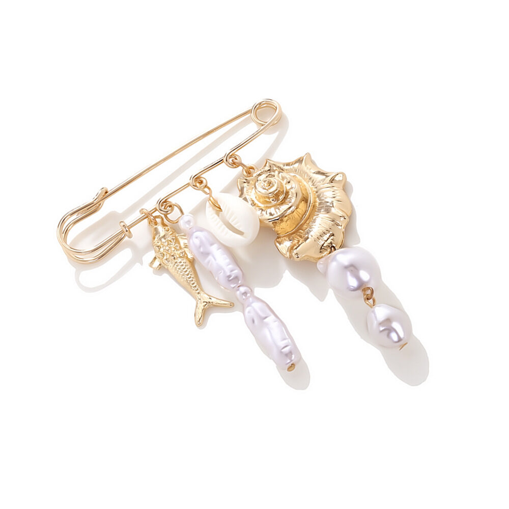 Conch Shape Alloy Brooch Picture4
