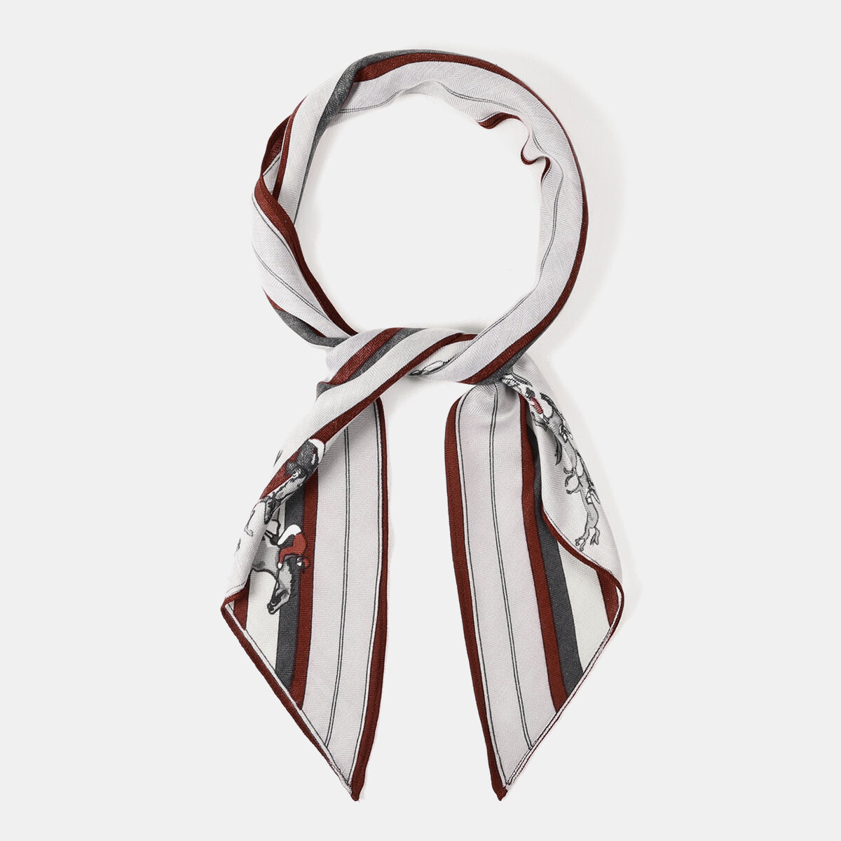 Retro Horse Pattern Polyester Bandana 2