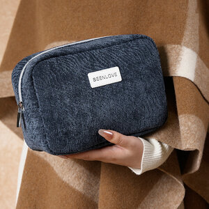 Simple Solid Color Makeup Bag h5 Picture2