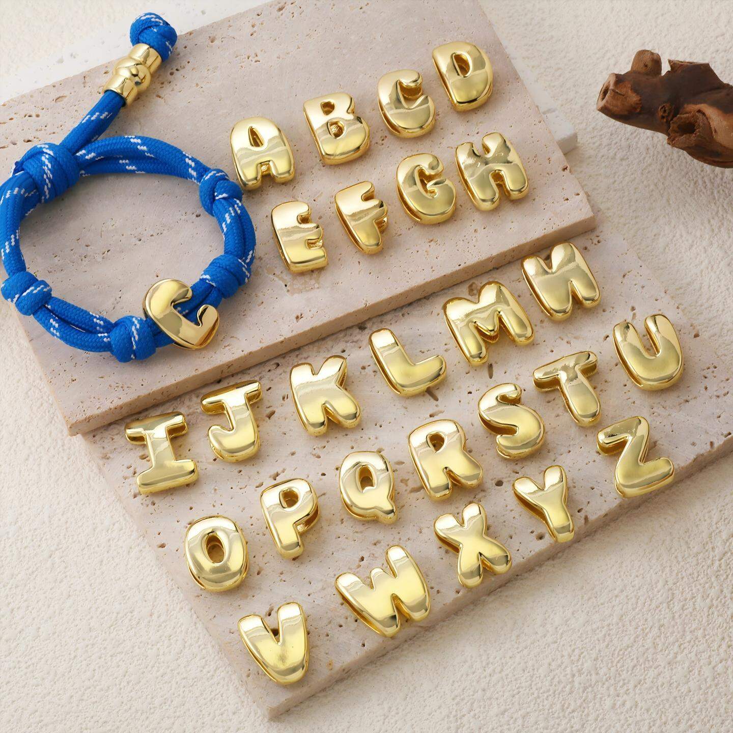Chic DIY Letter Copper Women's Parachute Braided Bracelets 2