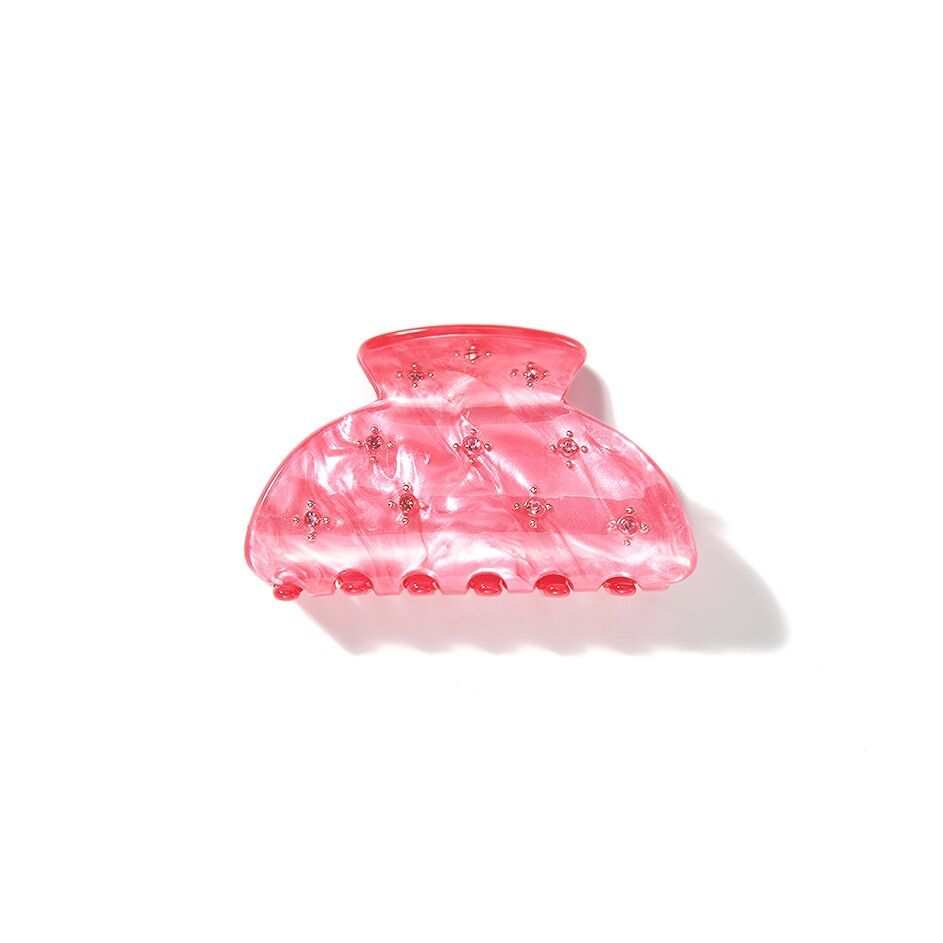 Luxurious Pink Star Acetate Women's Hair Claws