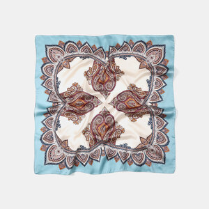 Retro Flower Imitated Silk Fabric Bandana h5 Picture3