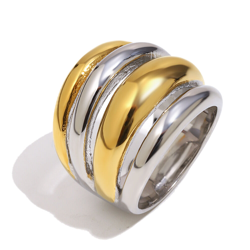 Multi-Layered Ring - Two Colors/Number 6 