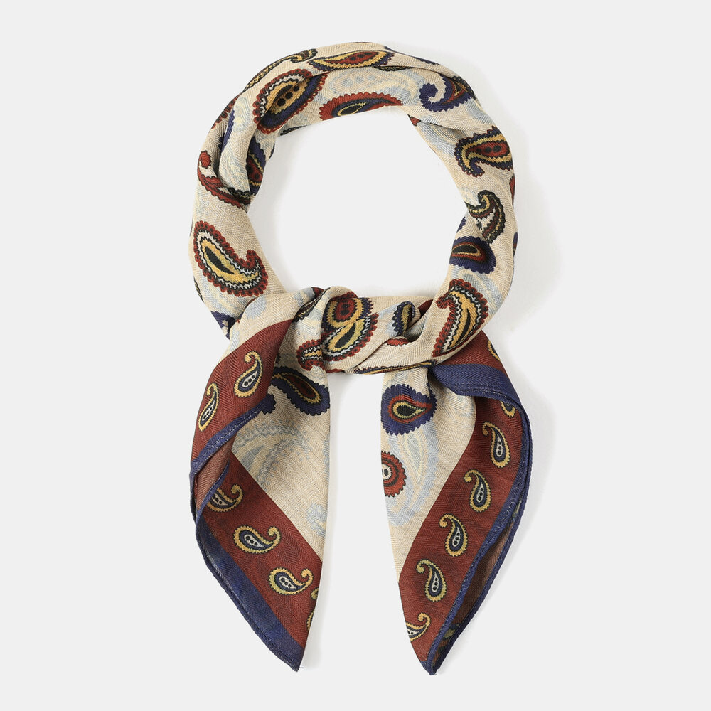 Retro Paisley Pattern Polyester Bandana h5Picture3
